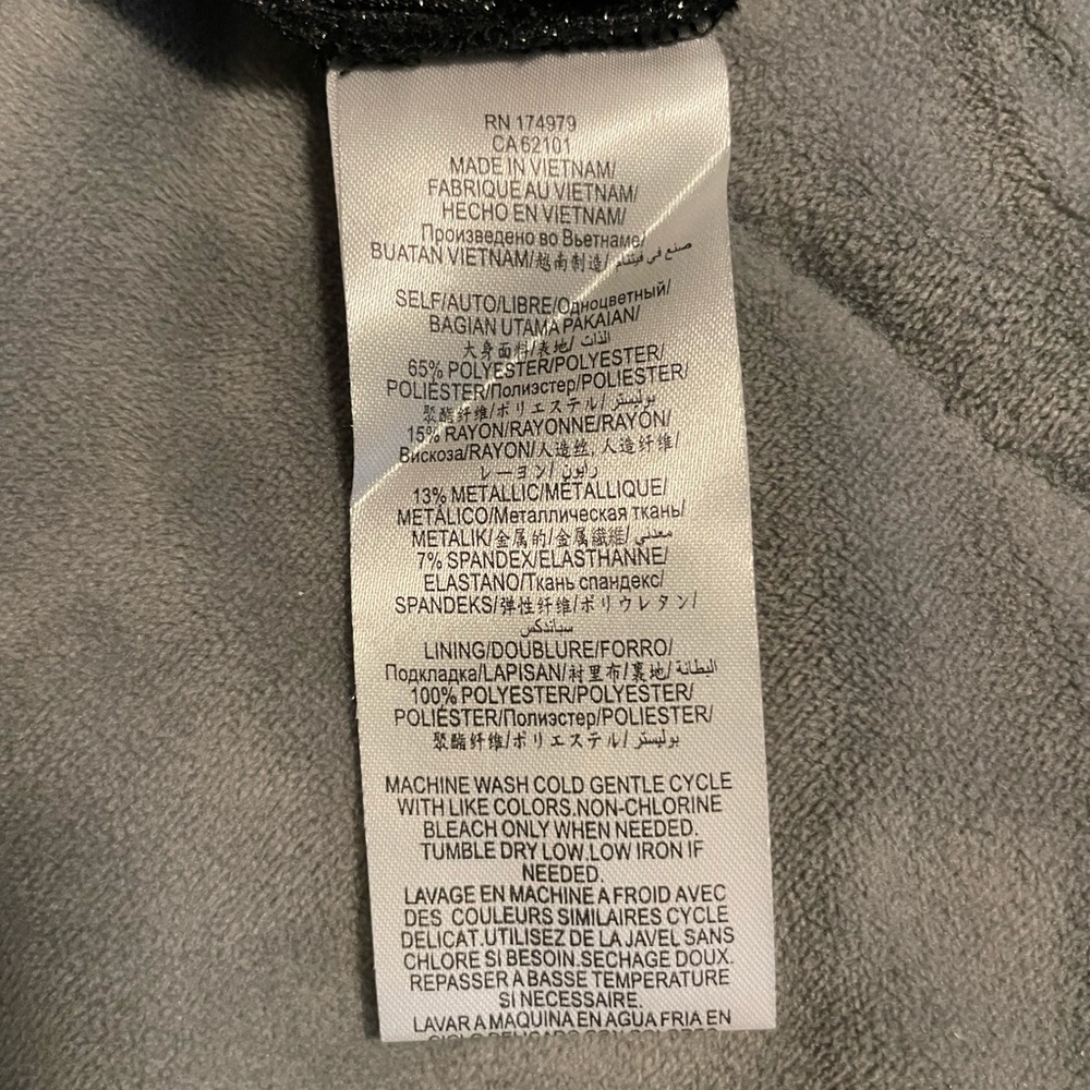 NWT | BCBGenaration| Midi Metalic Black Dress | Small - Picture 10 of 14